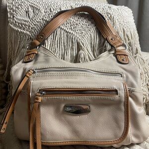 Rosetti bag and Beige and Brown Shoulder Bag hobo bohemian